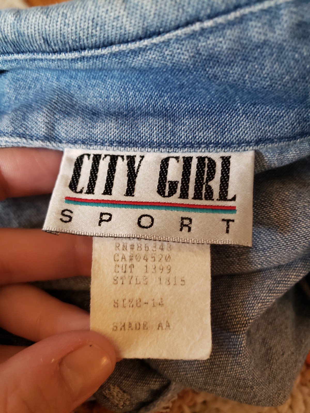 90s City Girl Sport Denim Top and Jeans Set