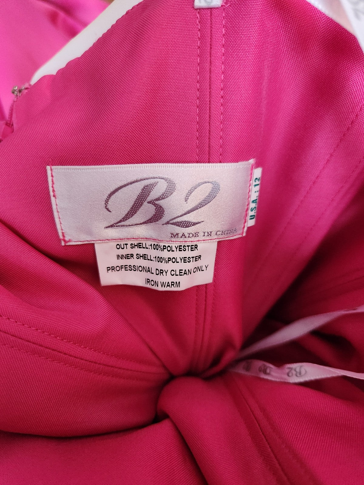 Y2K Pink and White Strapless Dress