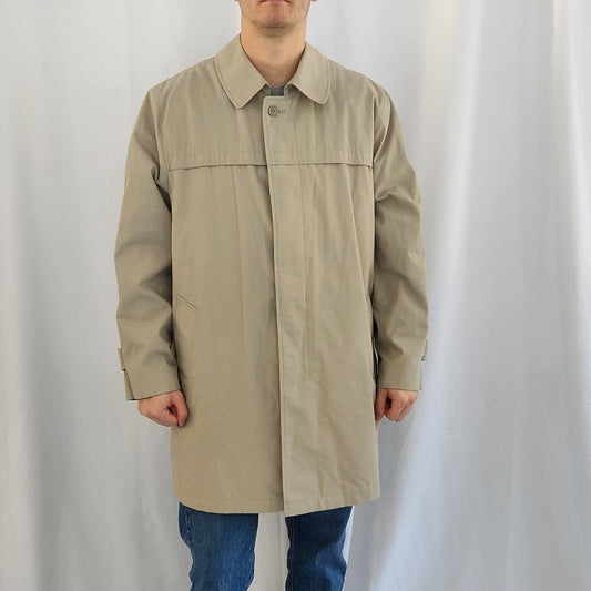 90s Tan Classic Trench Coat