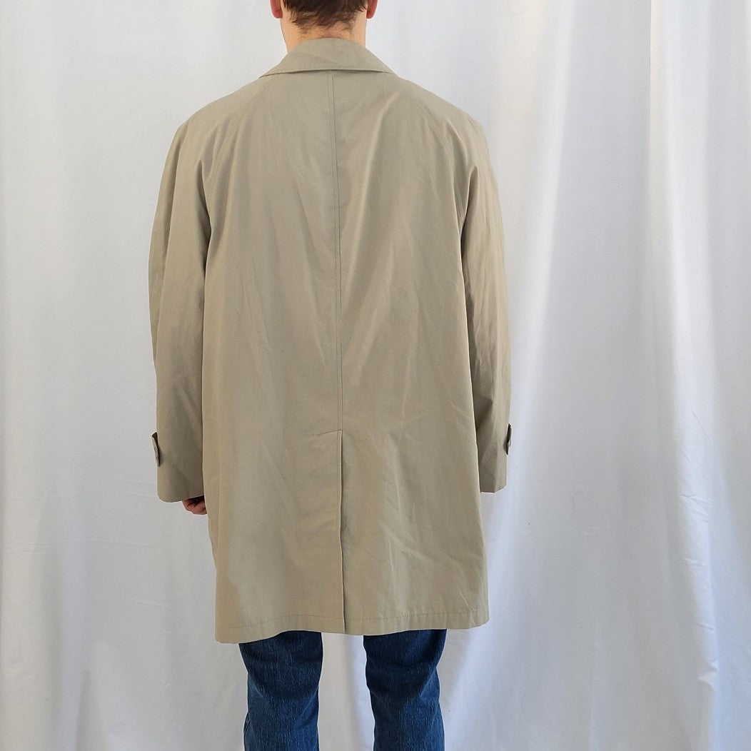 90s Tan Classic Trench Coat