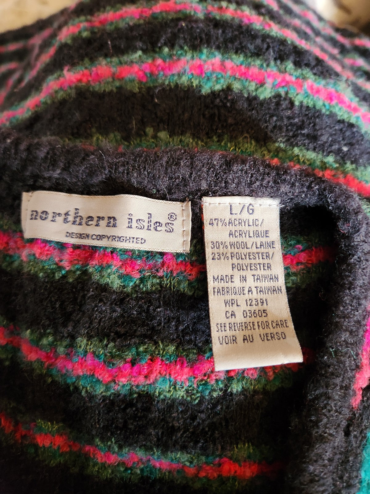 90s Wool Blend Rose Sweater Vest