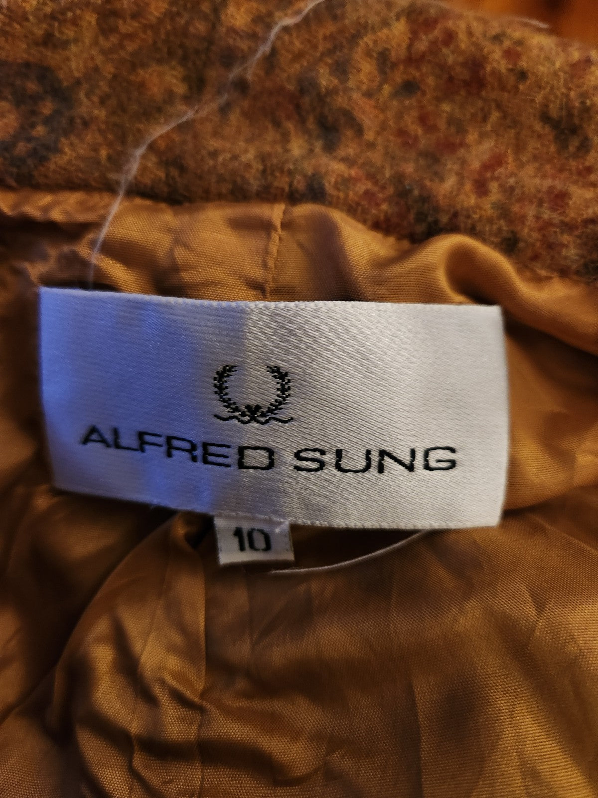 80s Yellow and Brown Wool Suit