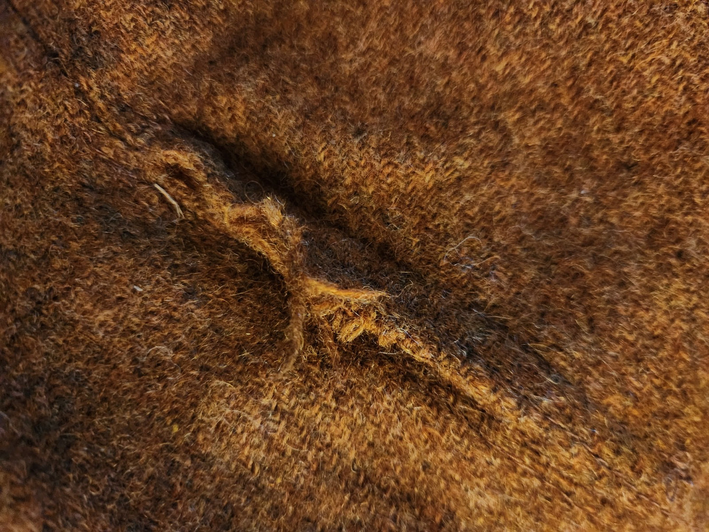 80s Yellow and Brown Wool Suit