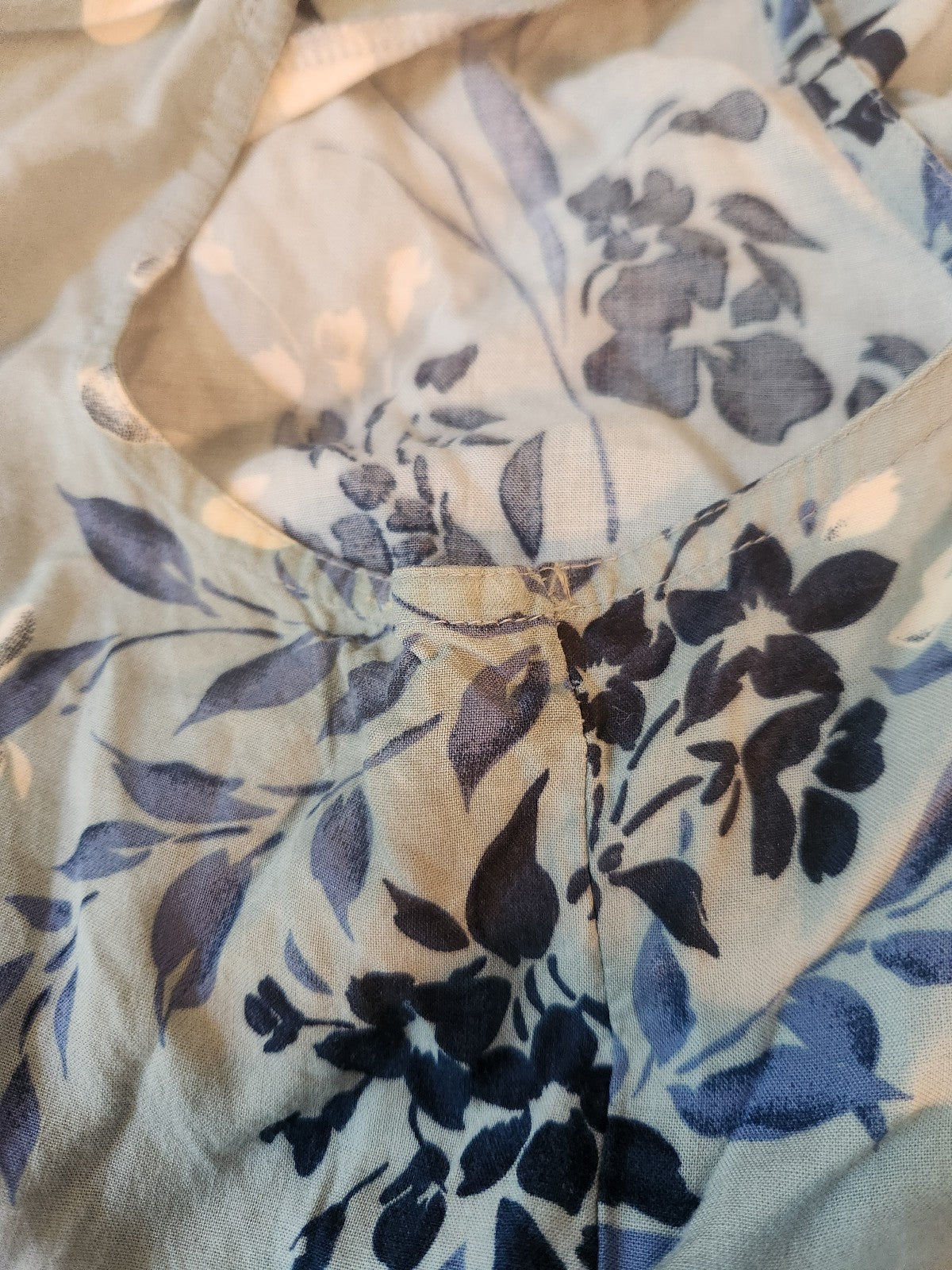 90s/00s Blue Floral Dress and Top Set
