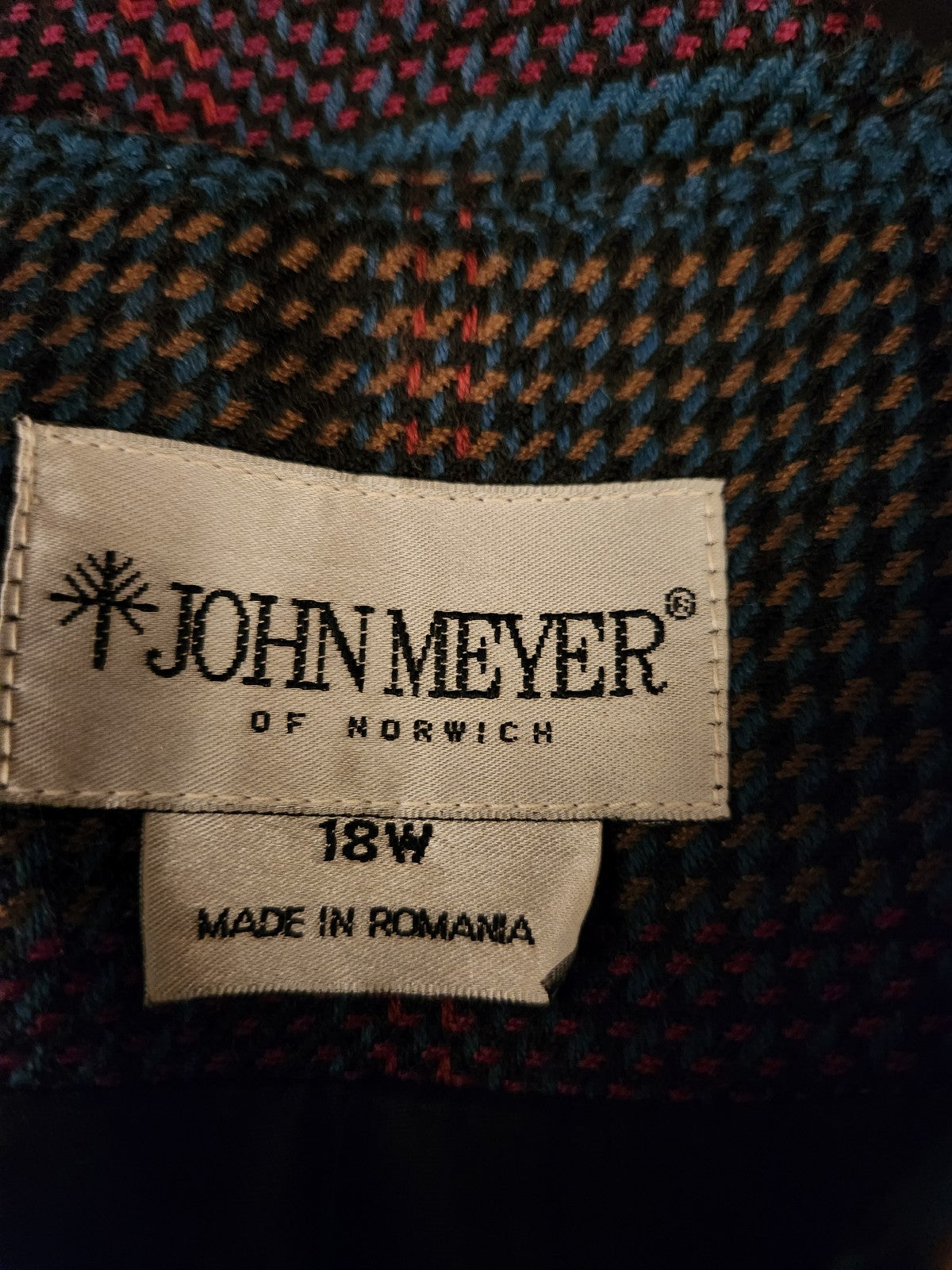 90s Gray, Purple, and Blue Plaid Blazer