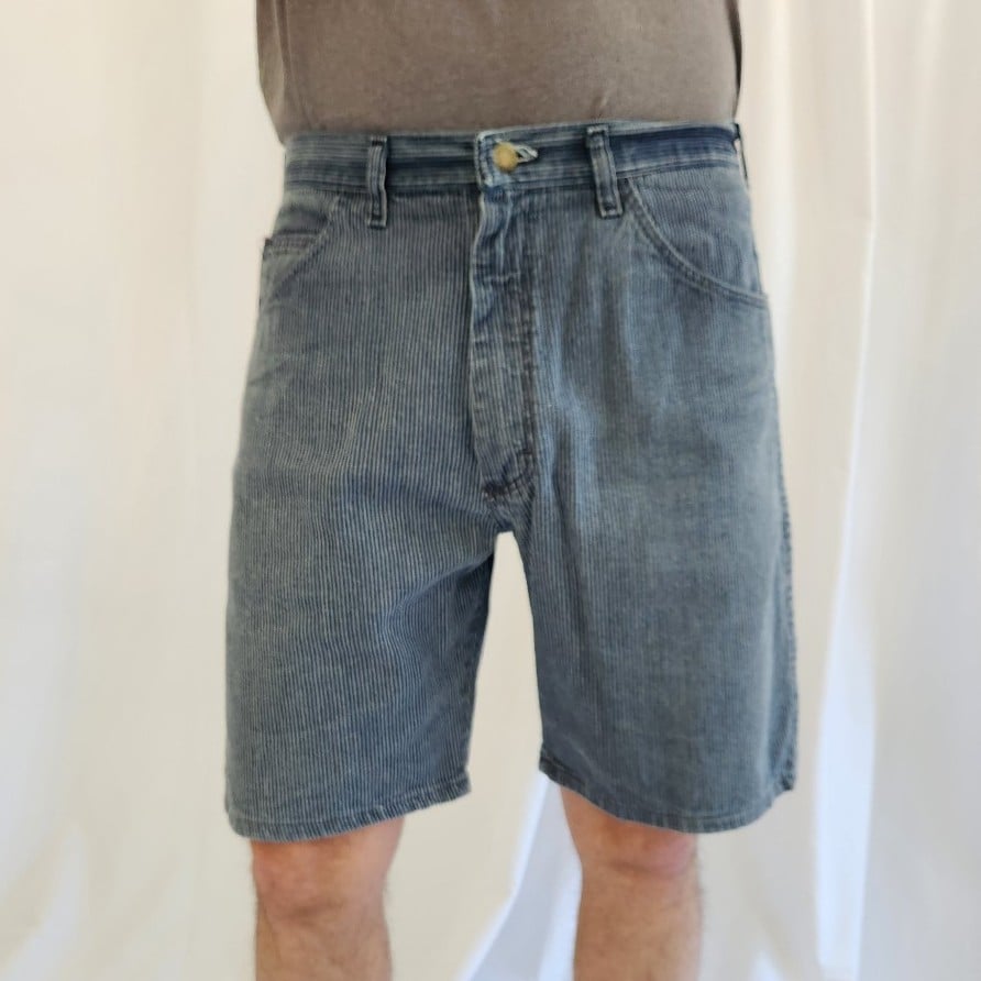 90s Wrangler Striped Denim Shorts