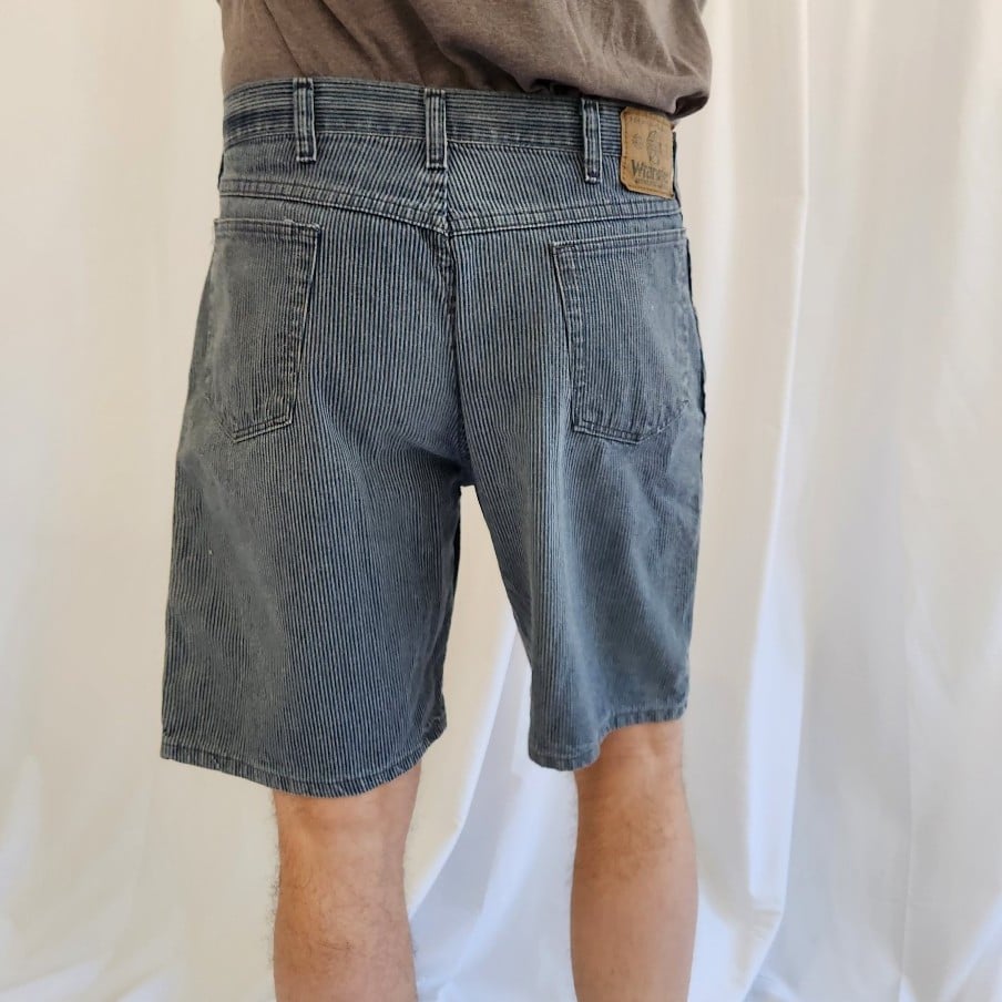 90s Wrangler Striped Denim Shorts