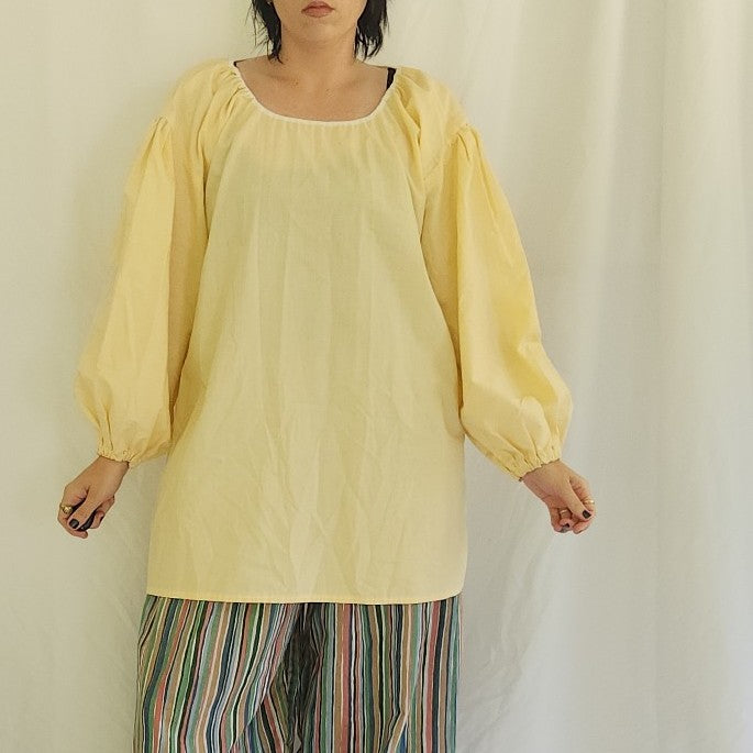 Vintage Homemade Cream Renaissance Fair Blouse