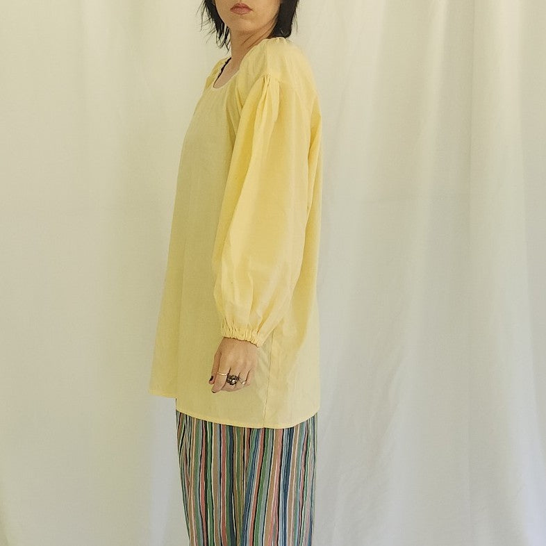 Vintage Homemade Cream Renaissance Fair Blouse