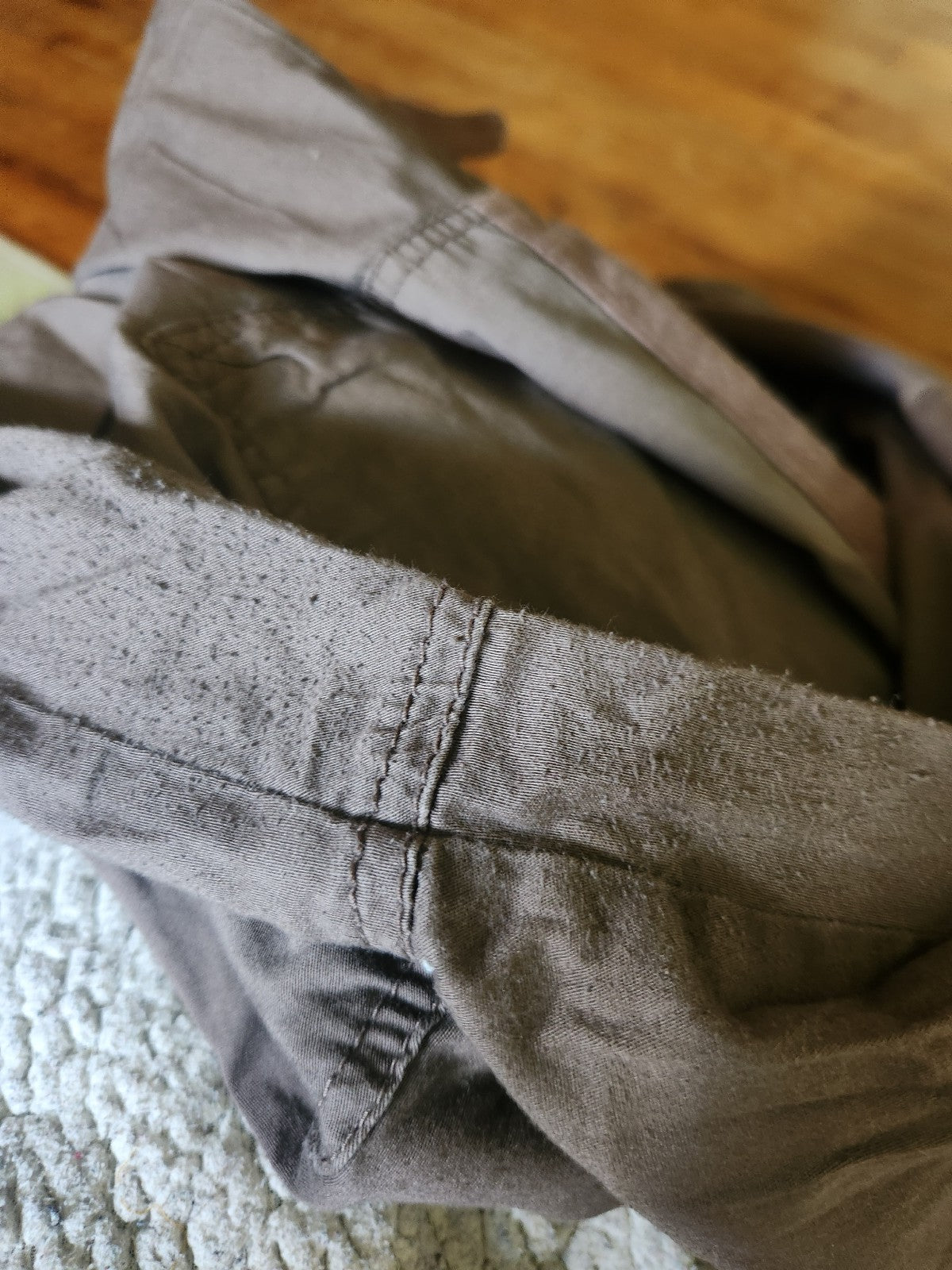 Y2K Paris Blues Brown Cargo Capris