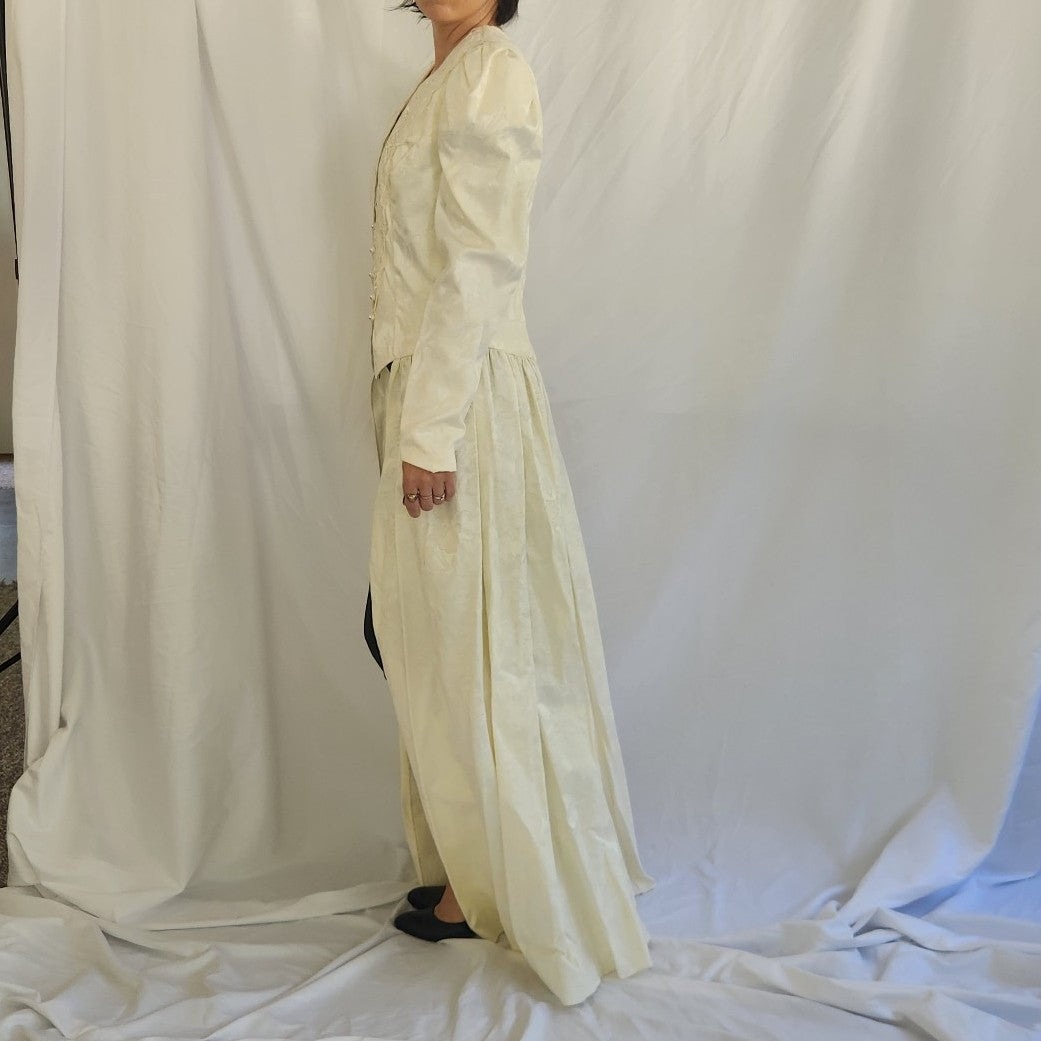 90s Cream Princess Gown