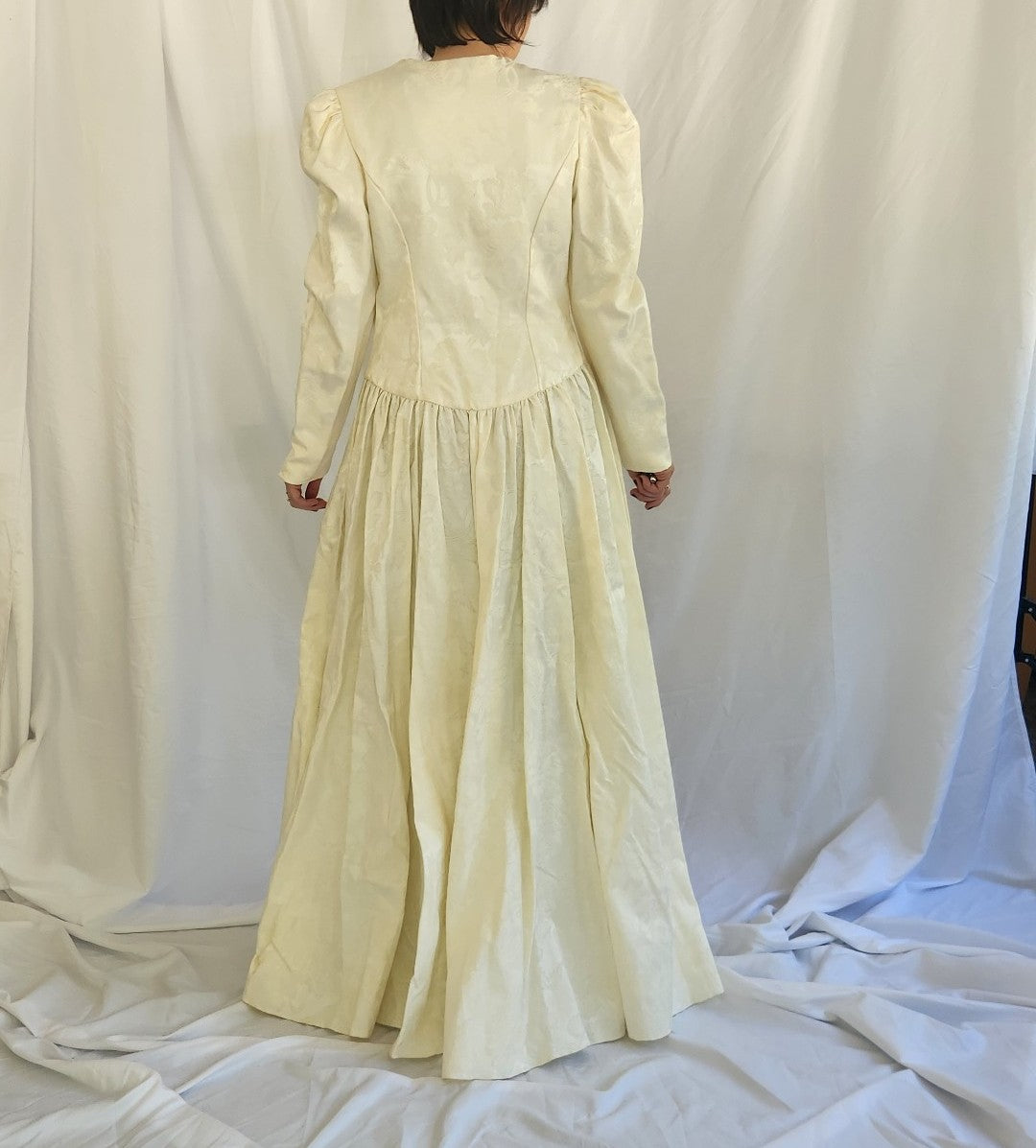 90s Cream Princess Gown