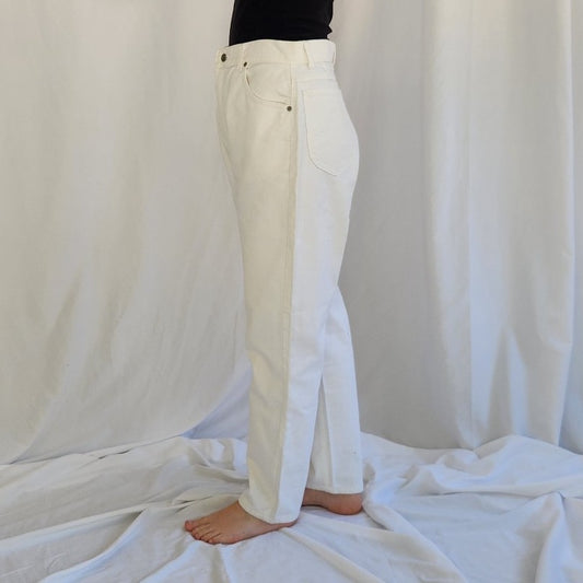 90s Lee White Jeans