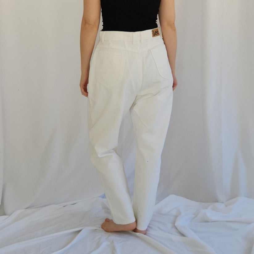 90s Lee White Jeans