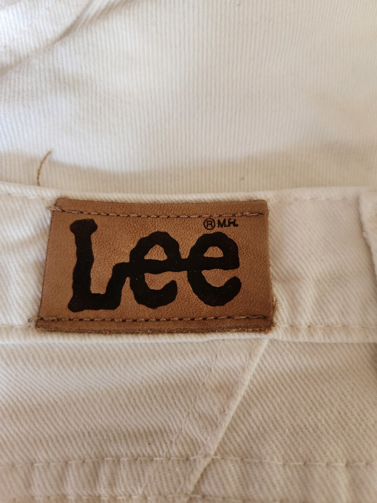 90s Lee White Jeans