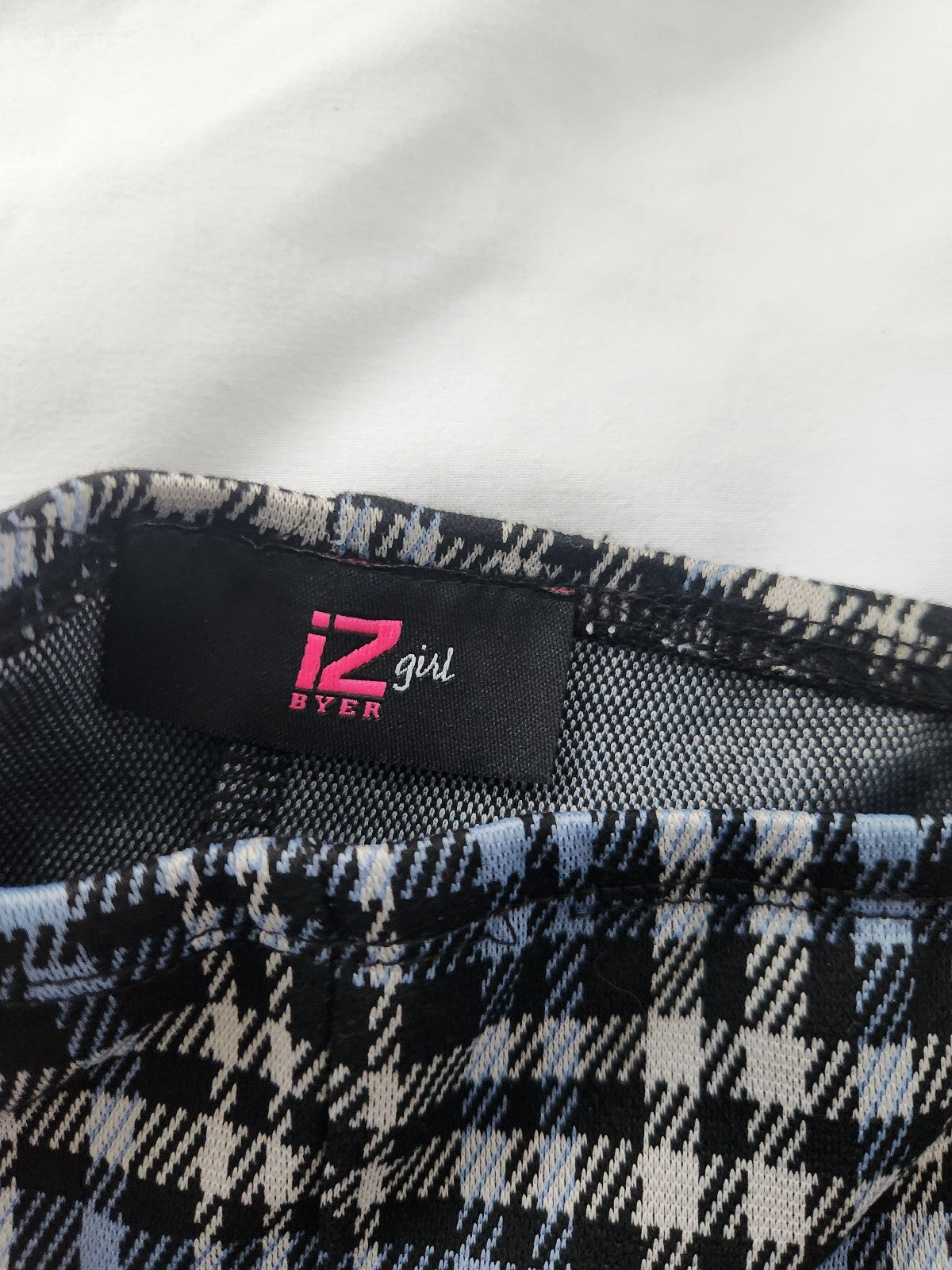 Y2K Deadstock Blue, Black, and Gray Plaid Pants