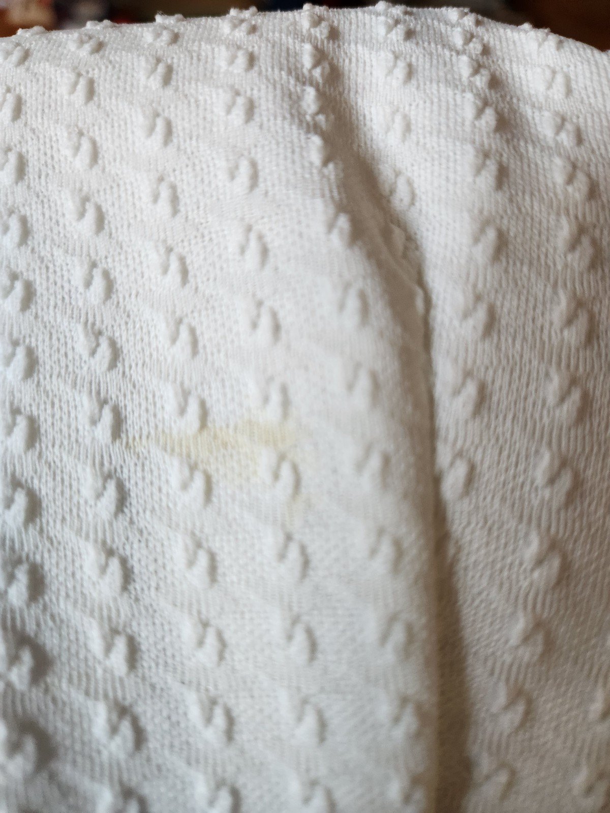 60s/70s White Hand Made Mini Dress