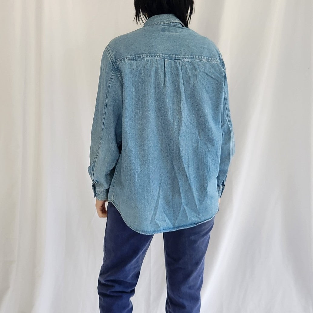 90s Denim Button Down Shirt