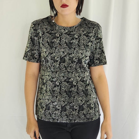 00s Black and Silver Whimsigoth Tee