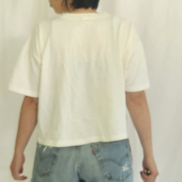 90s ASU Hot Pink Cropped Tee