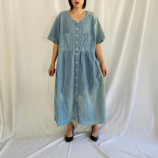 90s Denim Maxi Dress
