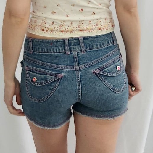 Y2K Bongo Denim Short Shorts