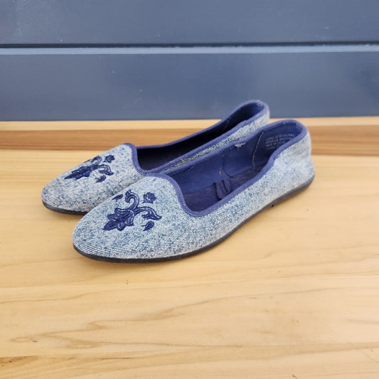 80s/90s Denim Canvas Flats