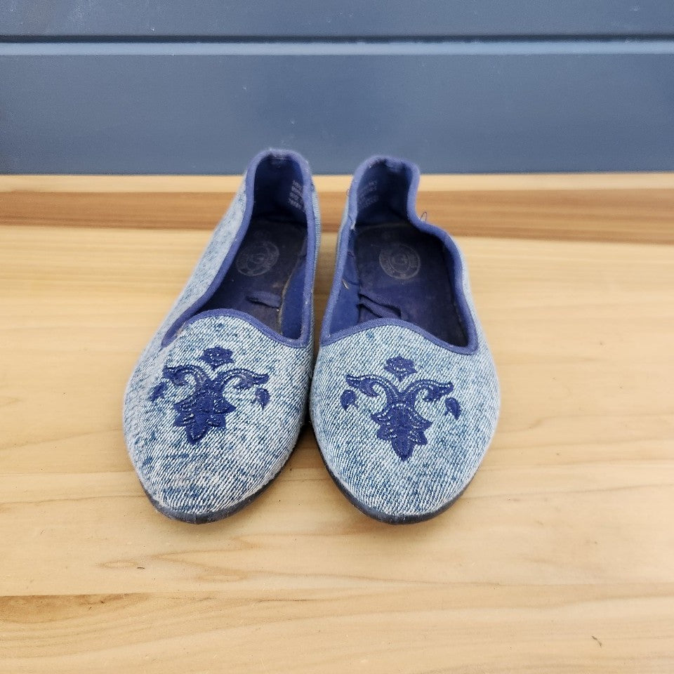 80s/90s Denim Canvas Flats
