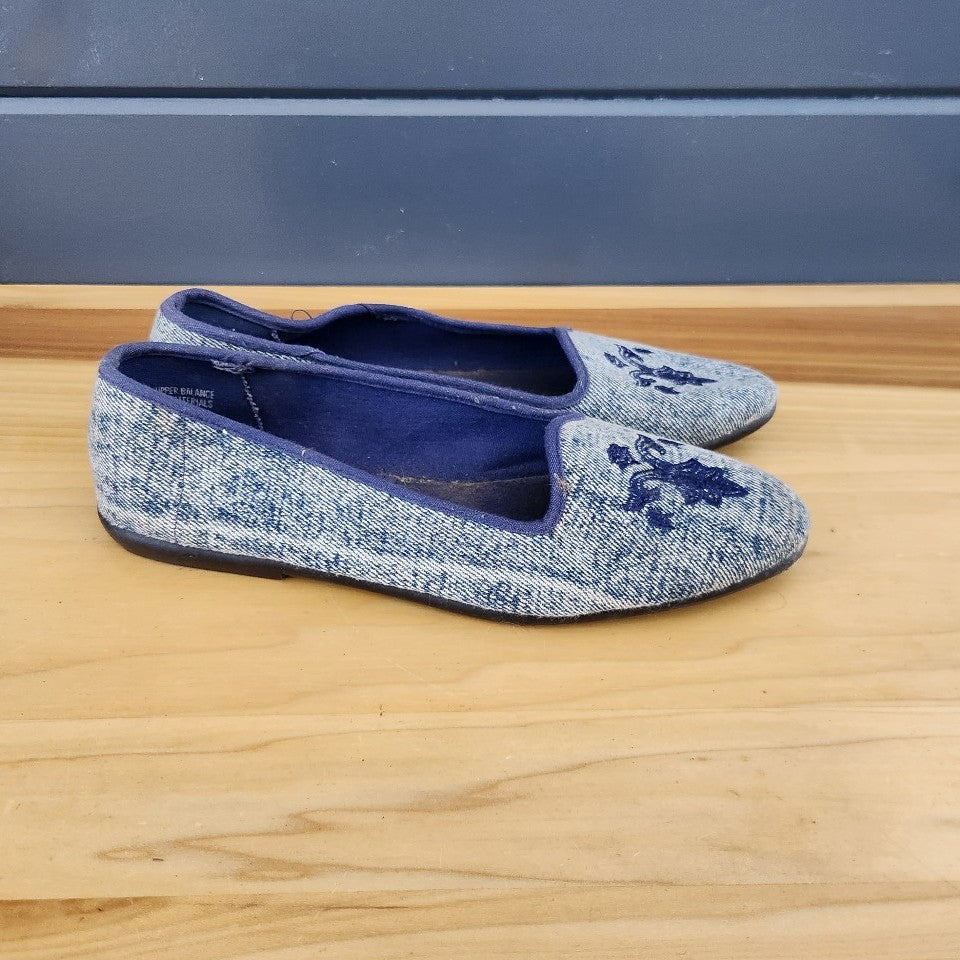80s/90s Denim Canvas Flats