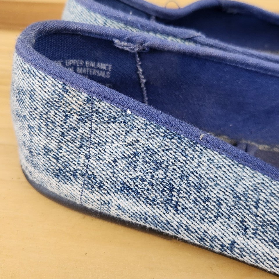 80s/90s Denim Canvas Flats