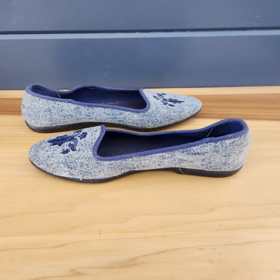 80s/90s Denim Canvas Flats
