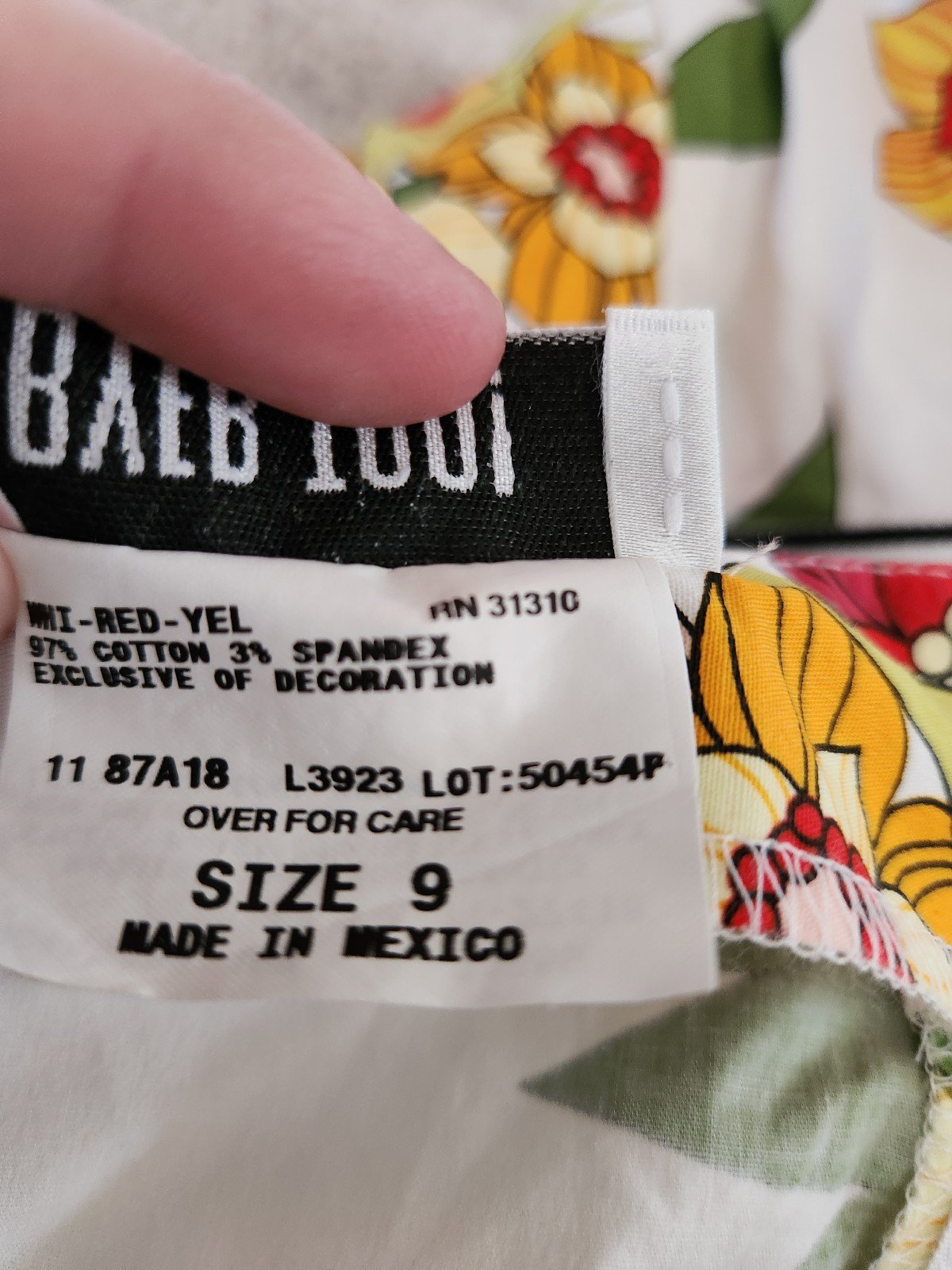 Y2K White, Red, and Yellow Floral Sundress