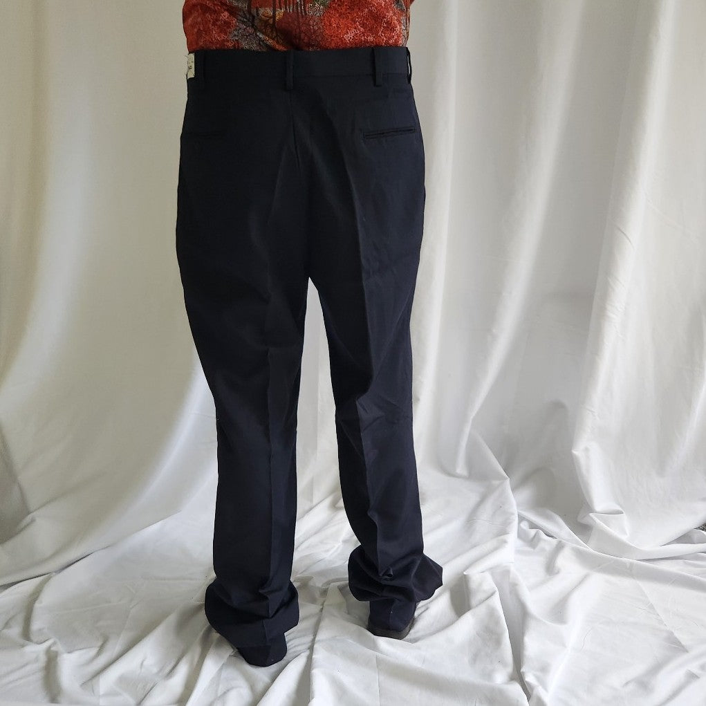 80s Navy Blue Deadstock Trousers