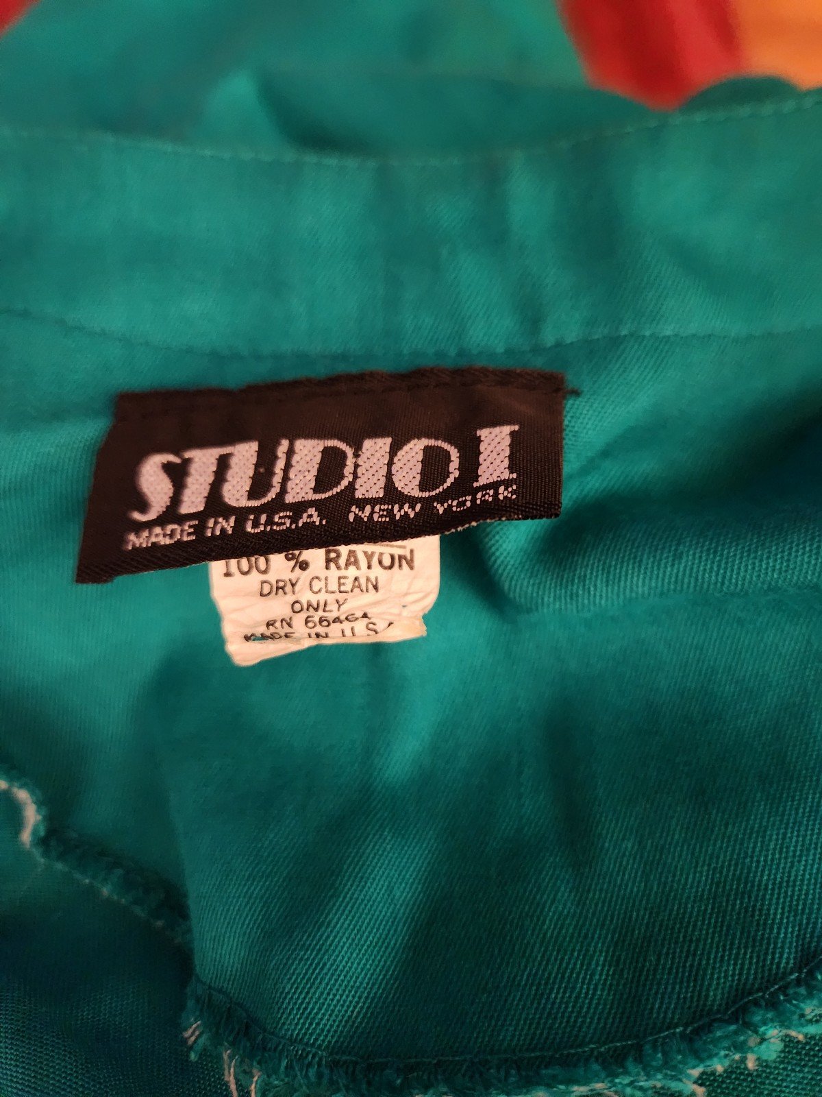 80s Teal Peplum Dress