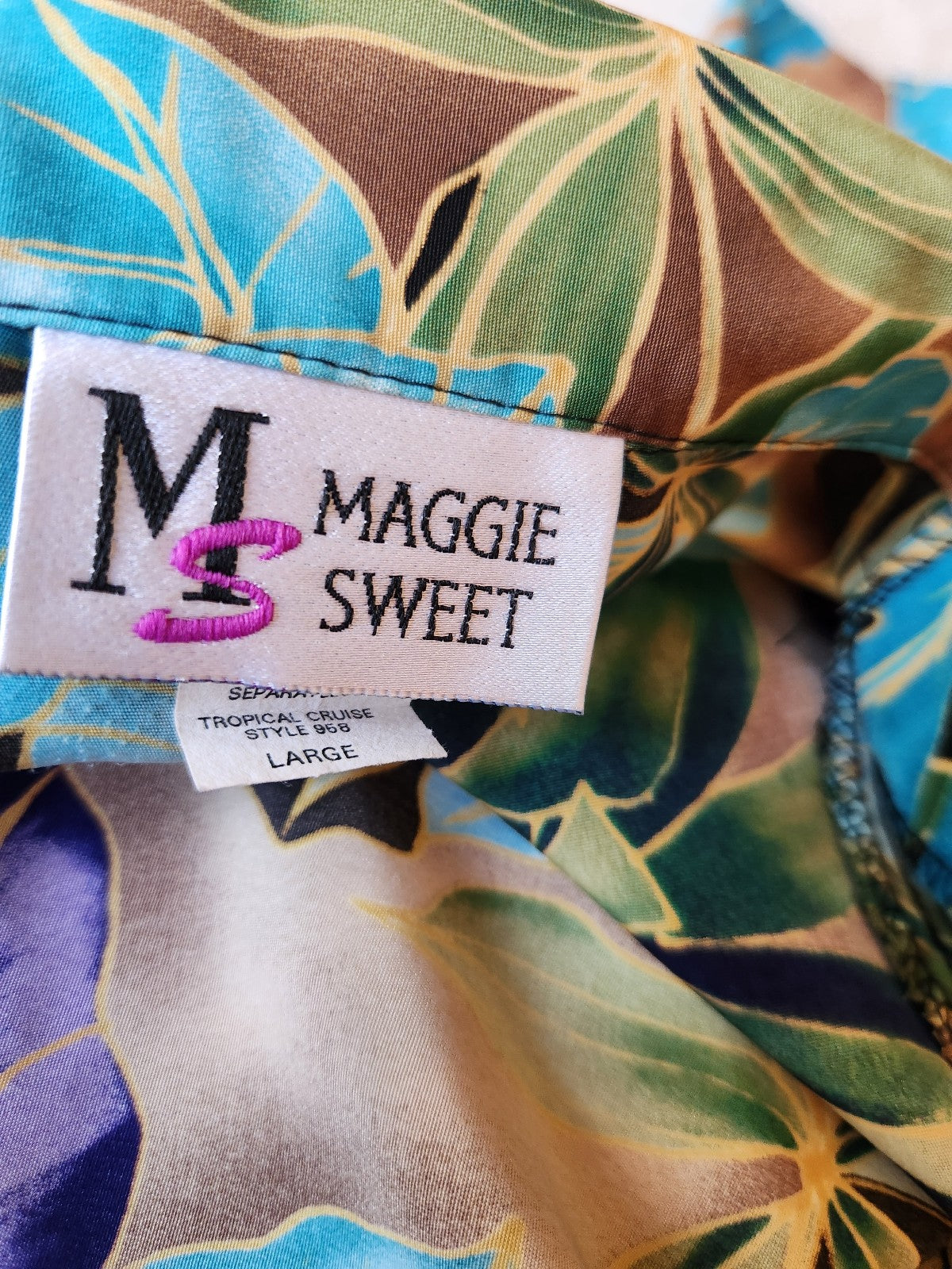 90s/00s Tan, Teal, and Purple Floral Maxi Skirt and Jacket Set