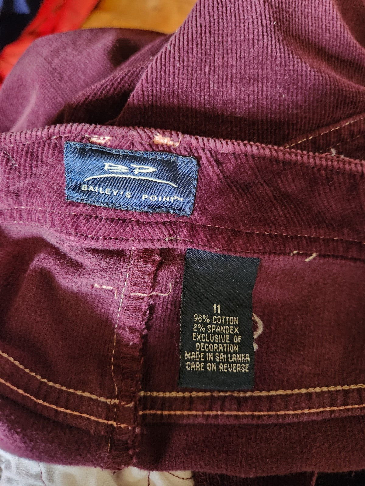 Y2K Purple Flare Corduroy Pants