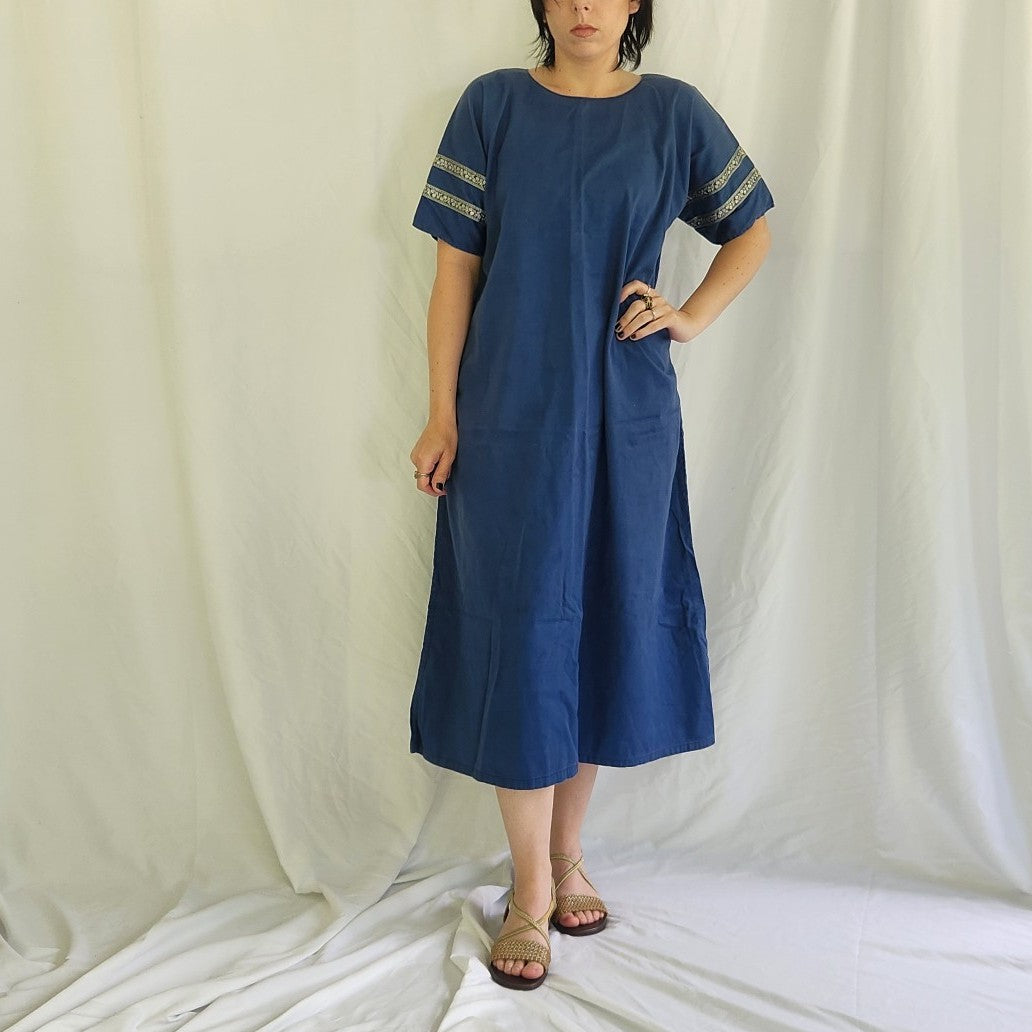 Vintage Homemade Blue Renaissance Fair Dress