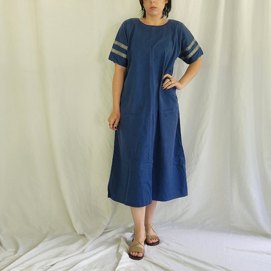 Vintage Homemade Blue Renaissance Fair Dress