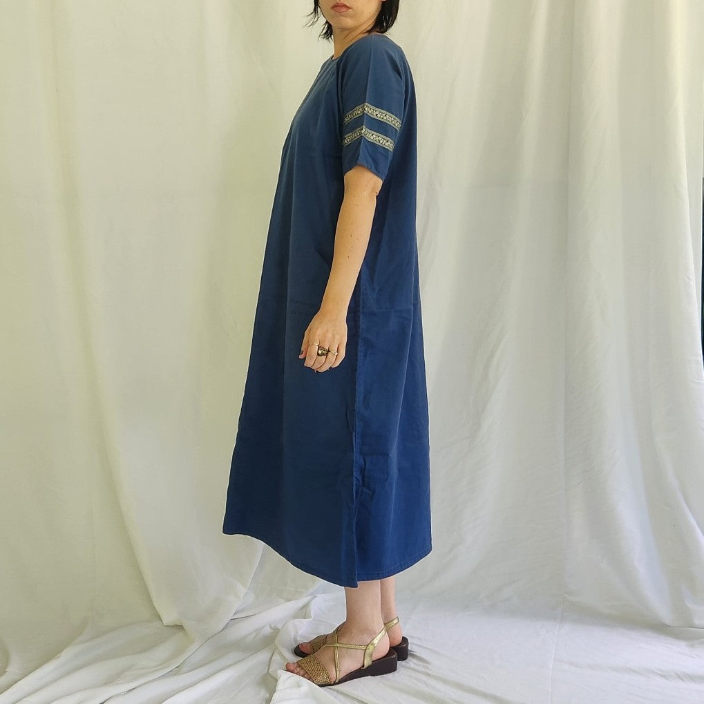 Vintage Homemade Blue Renaissance Fair Dress