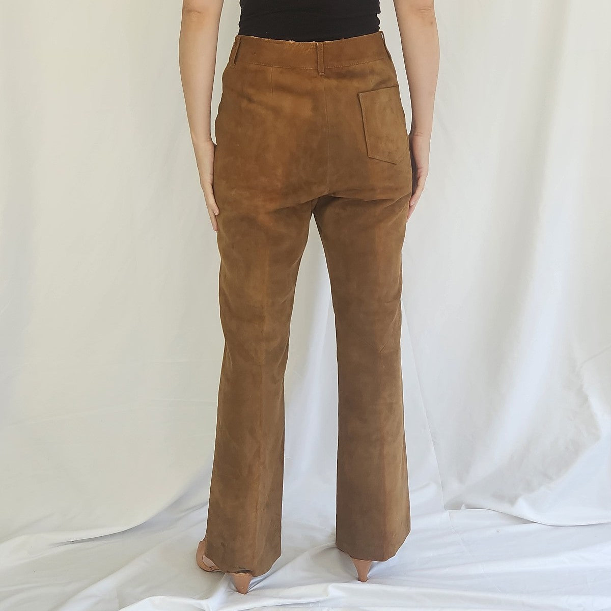 70s Tan Suede Pants