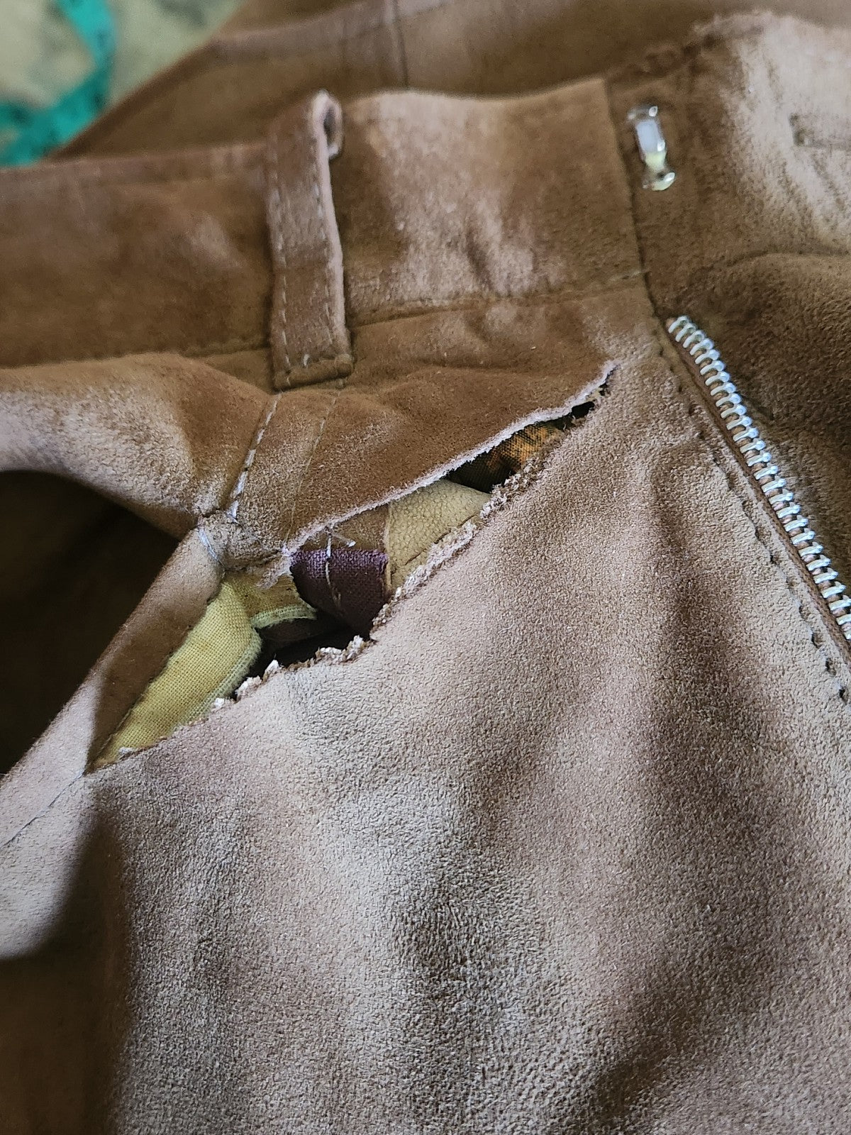 70s Tan Suede Pants