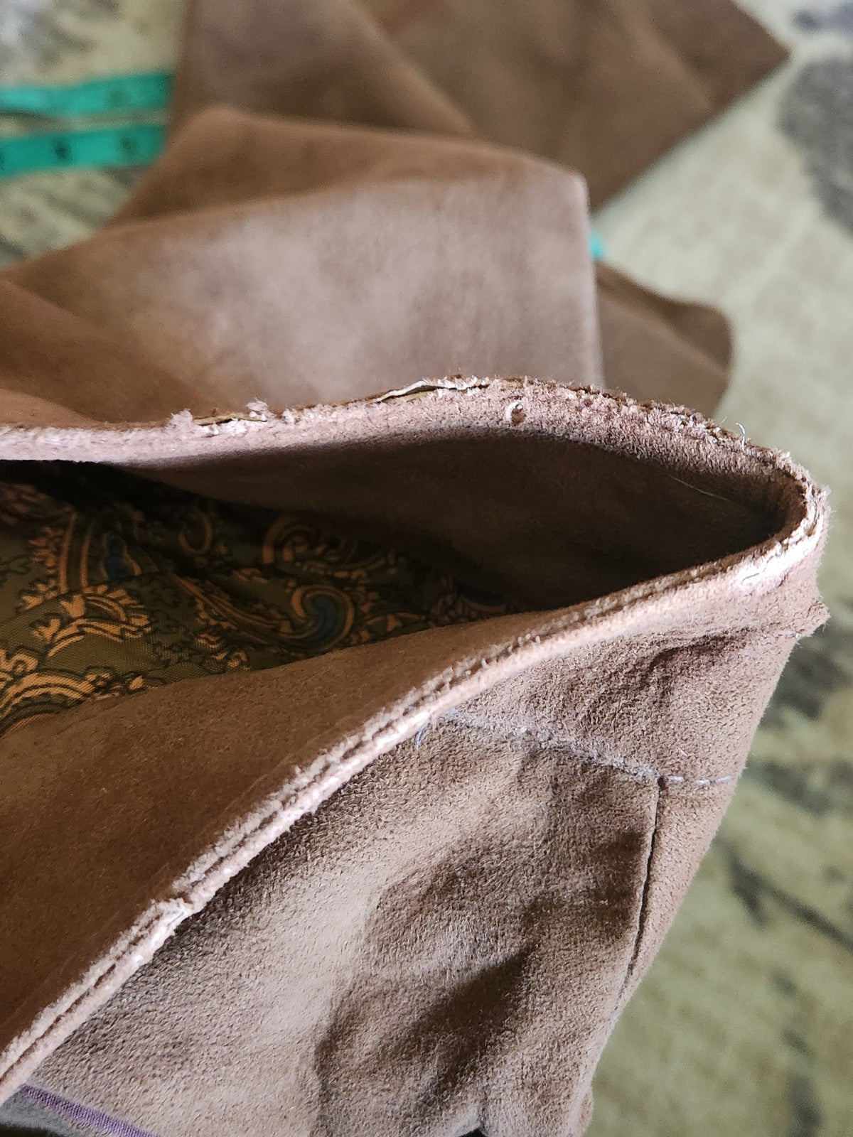 70s Tan Suede Pants