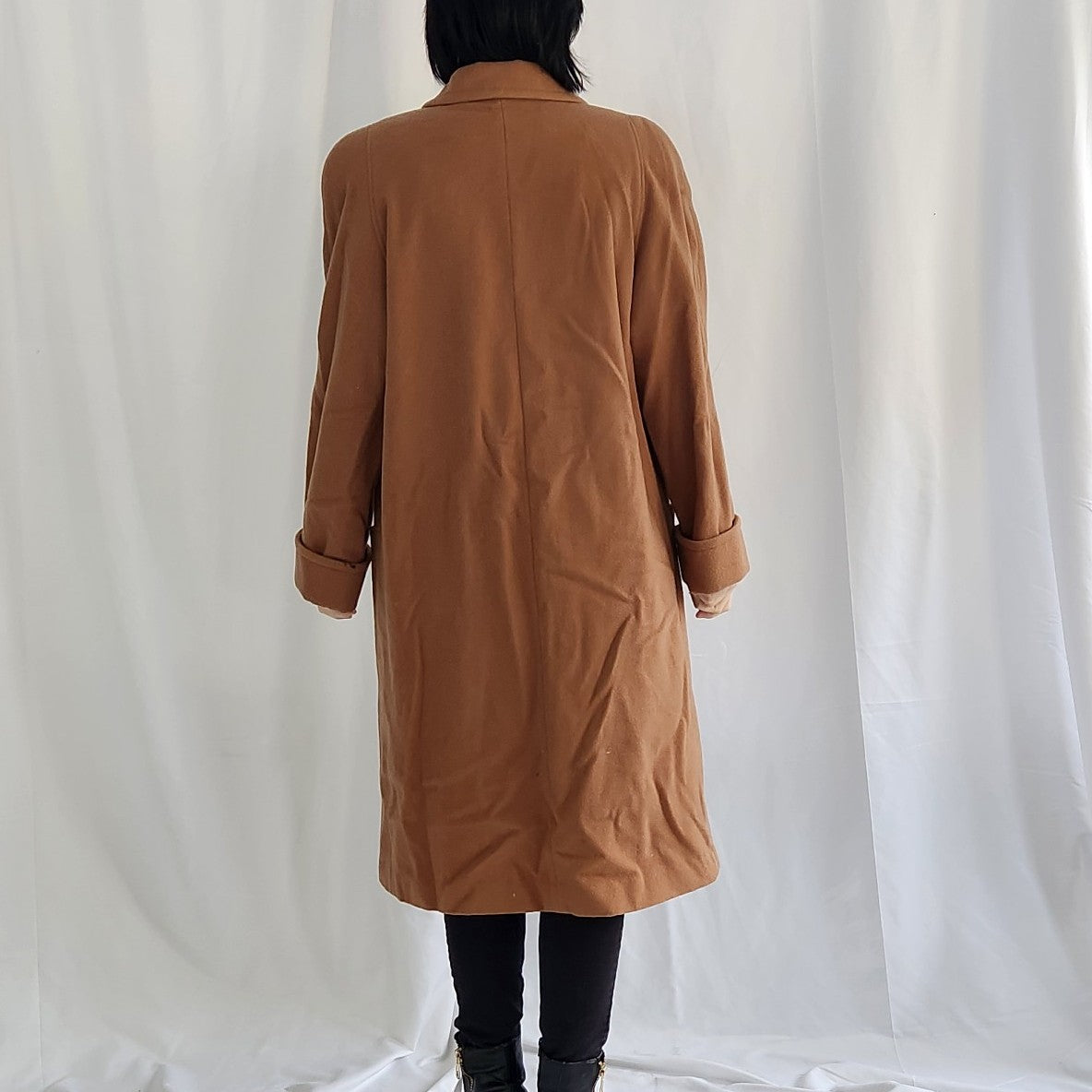 90s Brown Wool Overcoat