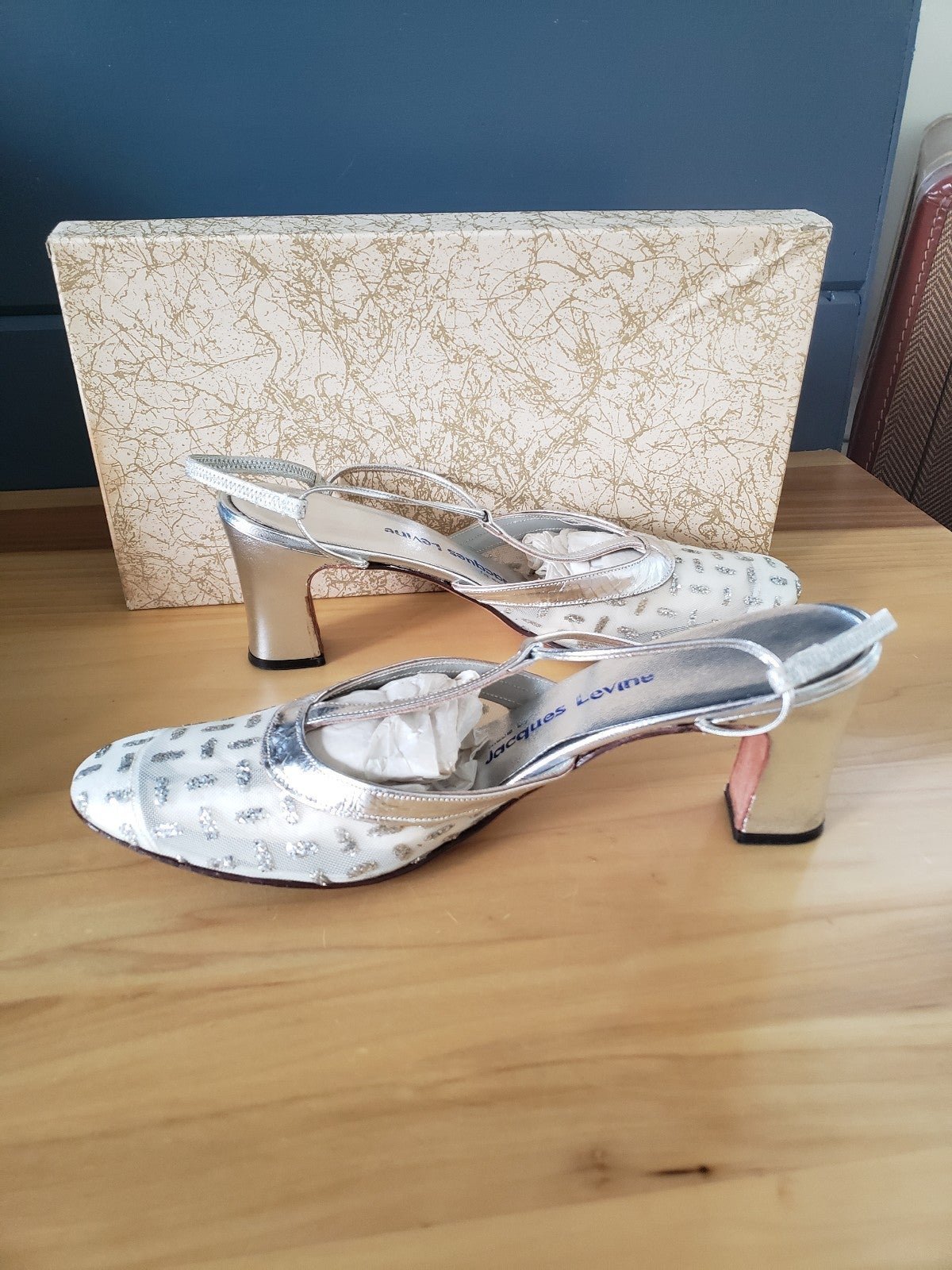 70s(?) Jacques Levine Silver Heels