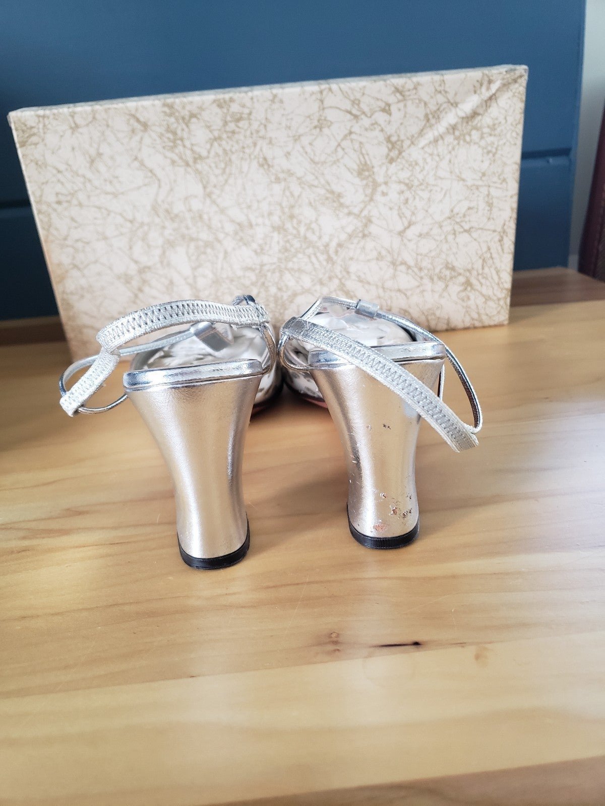 70s(?) Jacques Levine Silver Heels