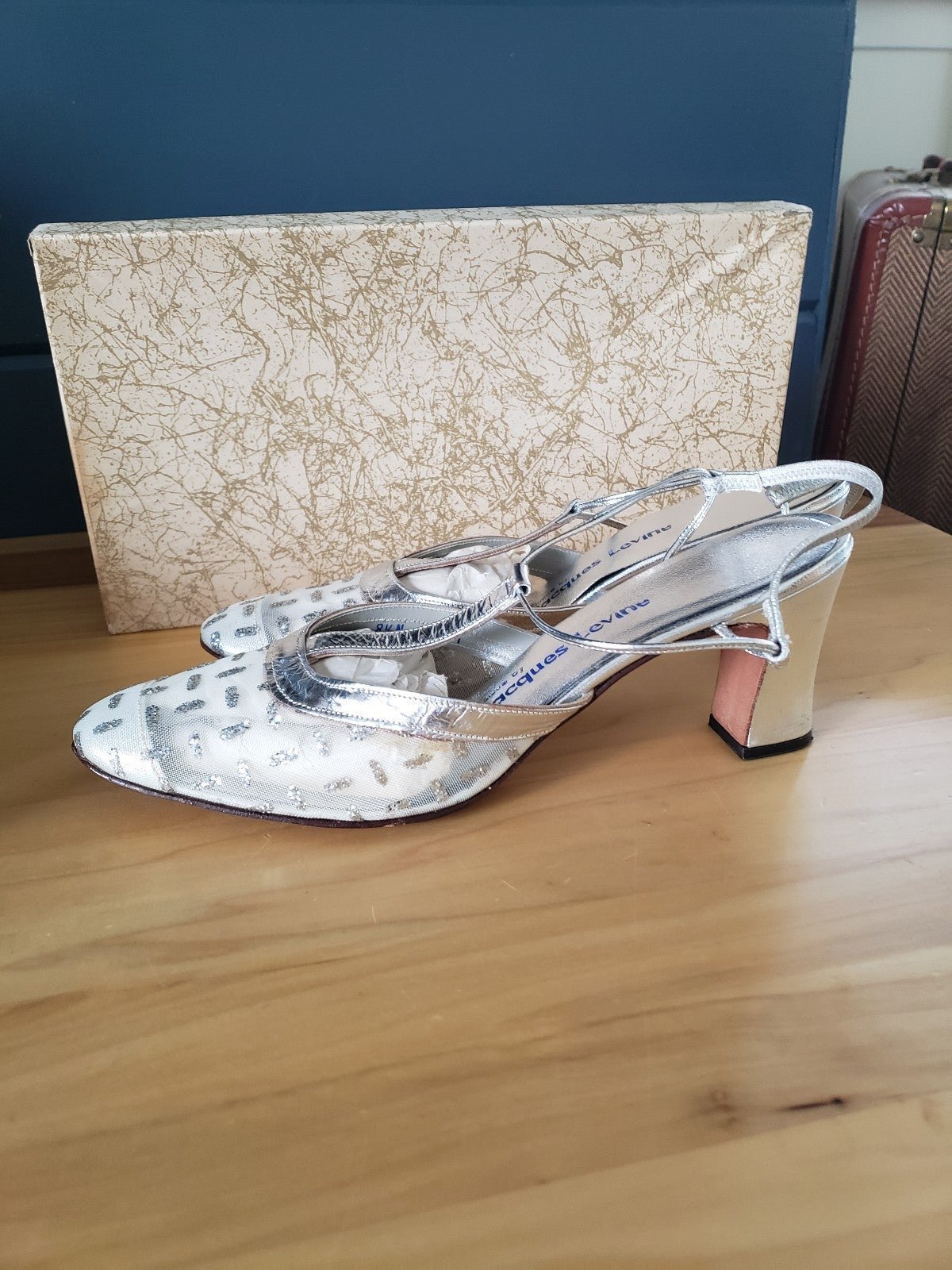 70s(?) Jacques Levine Silver Heels
