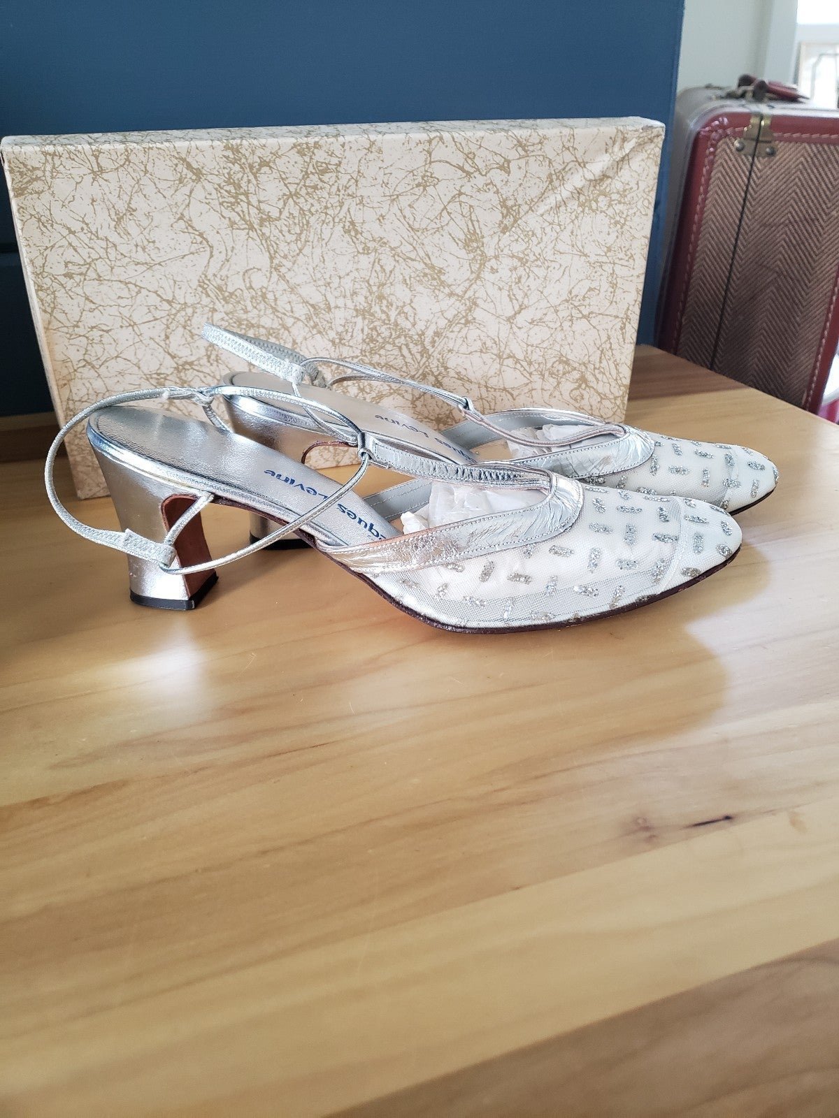 70s(?) Jacques Levine Silver Heels