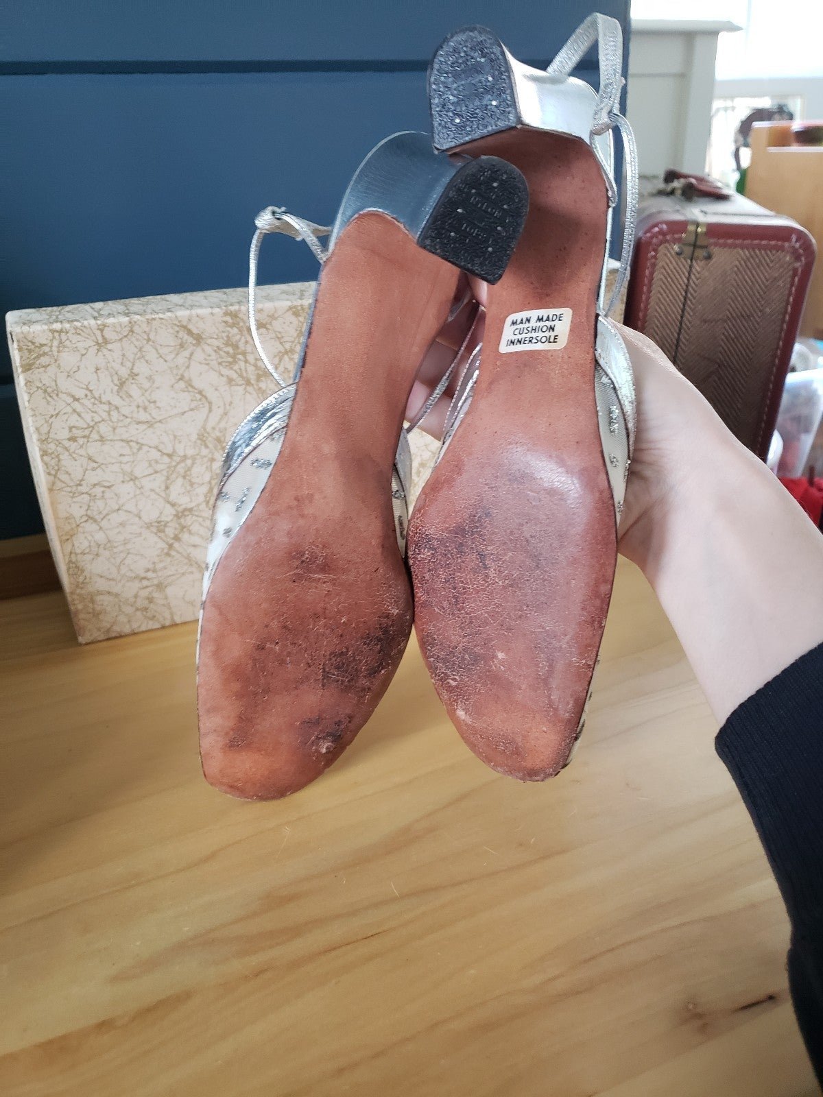 70s(?) Jacques Levine Silver Heels