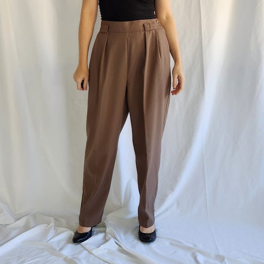 80s Cool Toned Brown Trousers