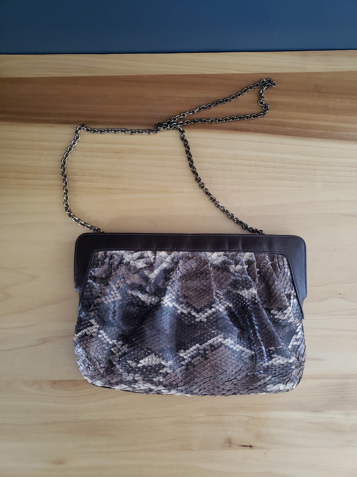 Vintage Snakeskin Shoulder Bag